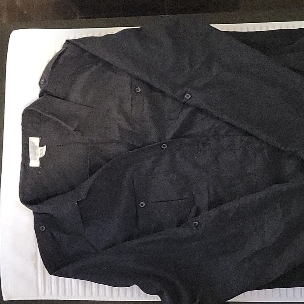 Long sleeve black blouse